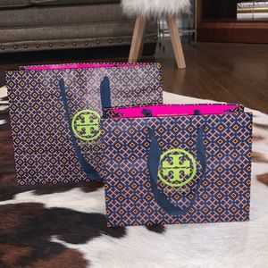 Tort Burch shopping bags!